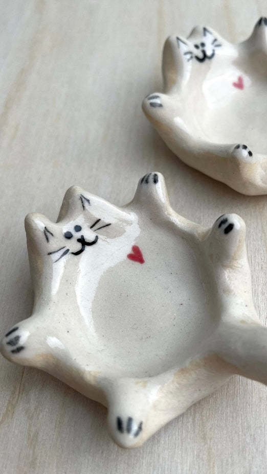 Cat Ring Dish- Hand Building Session